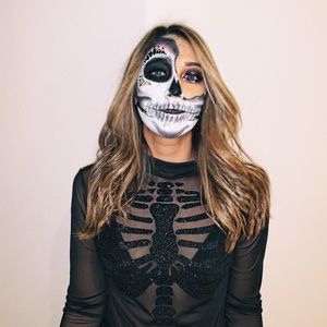 Glam skeleton bodysuit